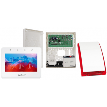 ZESTAW ALARMOWY SATEL INTEGRA 64 PLUS  + INT-TSG2-W + OPU-3P + AWT800 + 17Ah + SYRENA SP-4001R